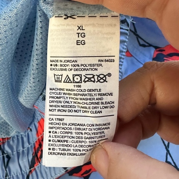 Old Navy Pink Flamingo Printed Swim UPF 40 Trunks 8 Inch Inseam - NWT with Flaw - Picture 8 of 13